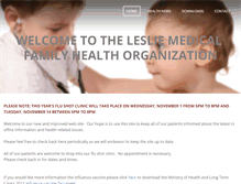 Tablet Screenshot of lesliemedical.com